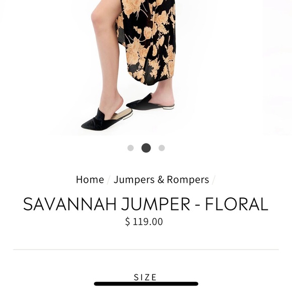 Salt Water Luxe Black Floral Jumpsuit - Picture 2 of 6